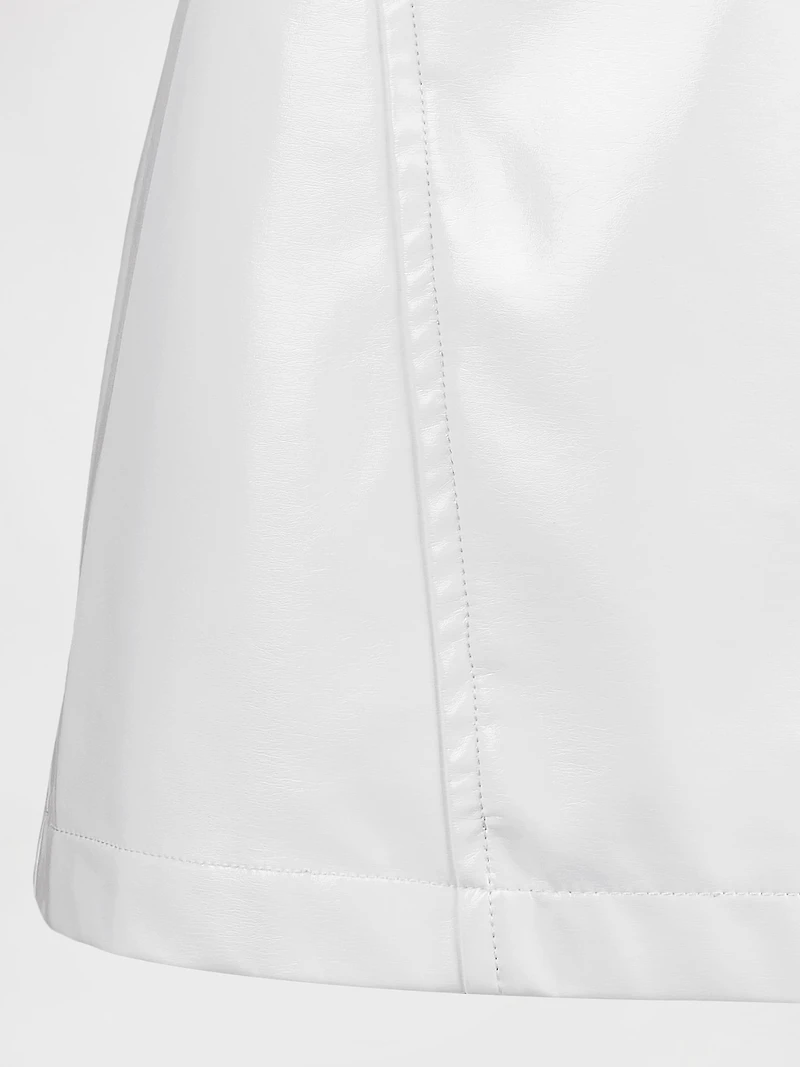 GapStudio Vegan Patent Leather Mini Dress