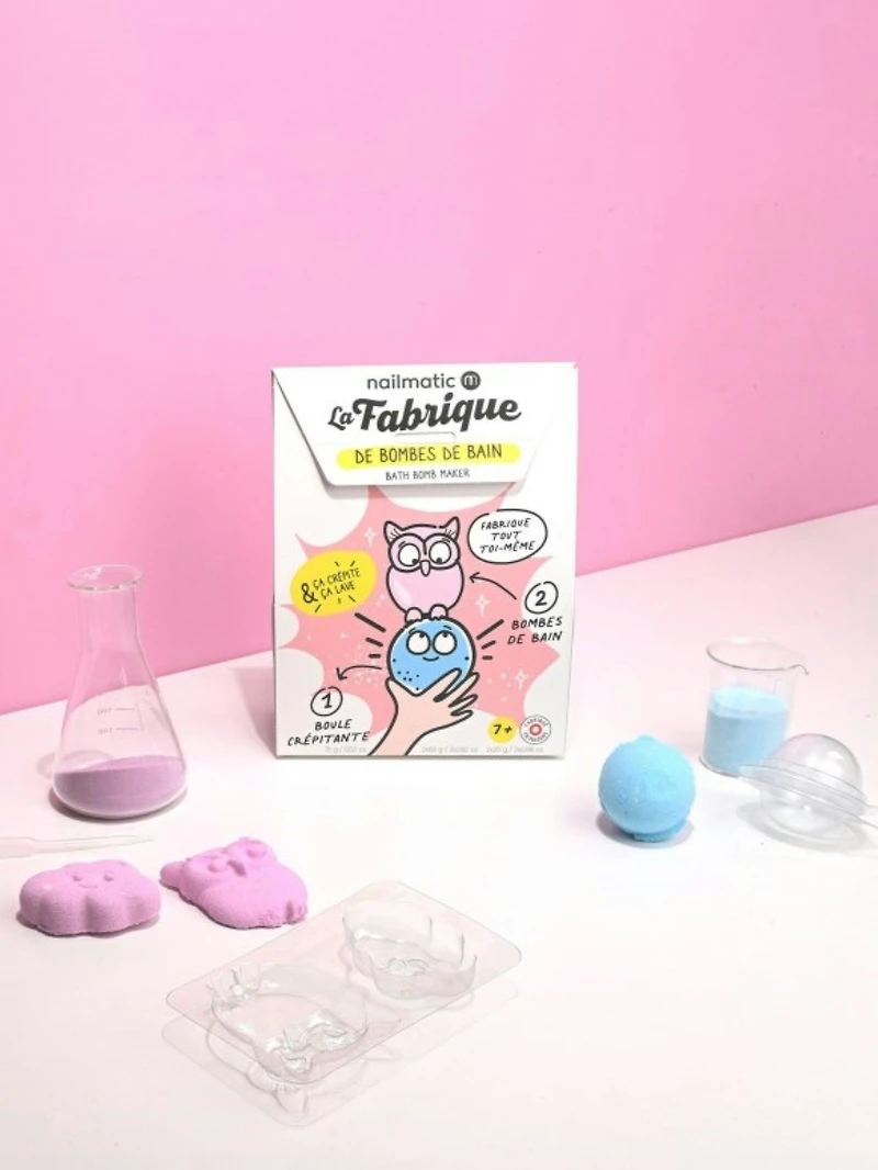 Nailmatic Bath Bomb Making Kit with Fizzy Bath Ball