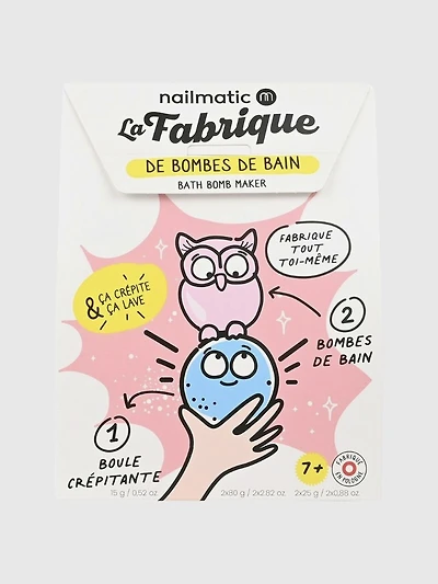 Nailmatic Bath Bomb Making Kit with Fizzy Bath Ball