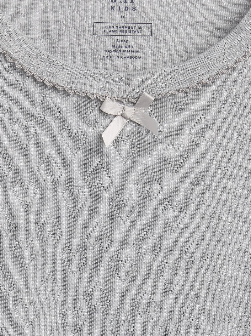 Kids Recycled Pointelle PJ T-Shirt