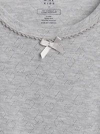 Kids Recycled Pointelle PJ T-Shirt