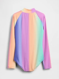 Kids Rash Guard One-Piece Swimsuit