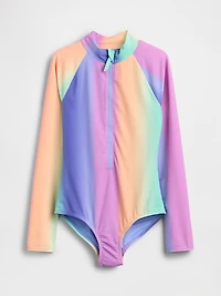 Kids Rash Guard One-Piece Swimsuit