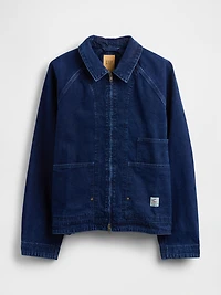 Denim Zip Chore Jacket
