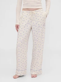 Gap × Summer Fridays Relaxed Flannel Dotted PJ Pants