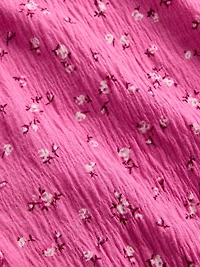 Kids Crinkle Knit Ruffle Top