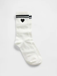 Heart Crew Socks