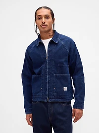 Denim Zip Chore Jacket