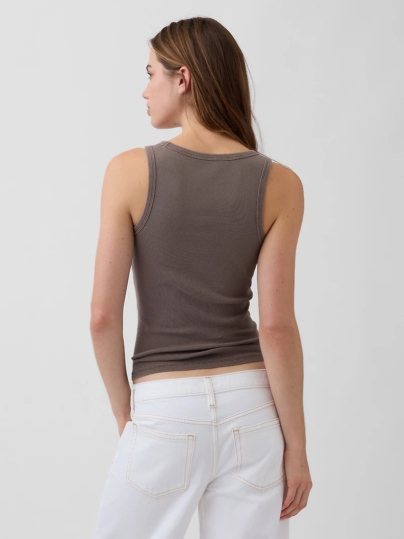 Rib Scoop Tank Top