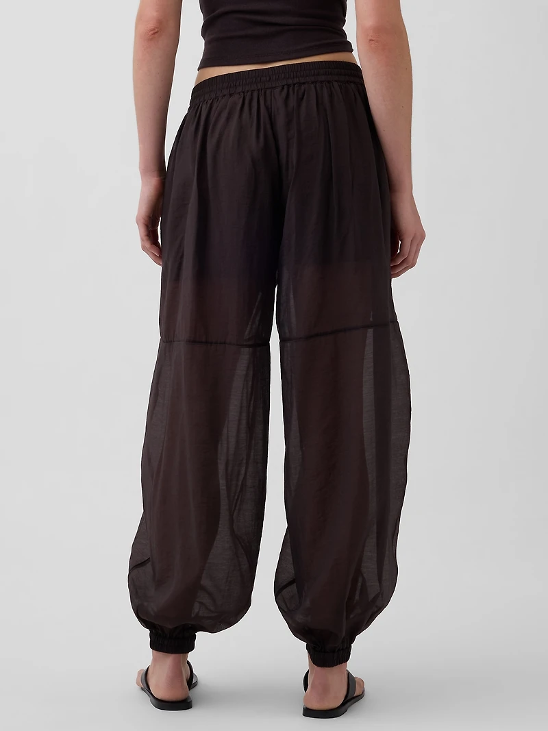 Sheer Parachute Joggers