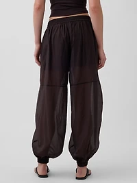 Sheer Parachute Joggers