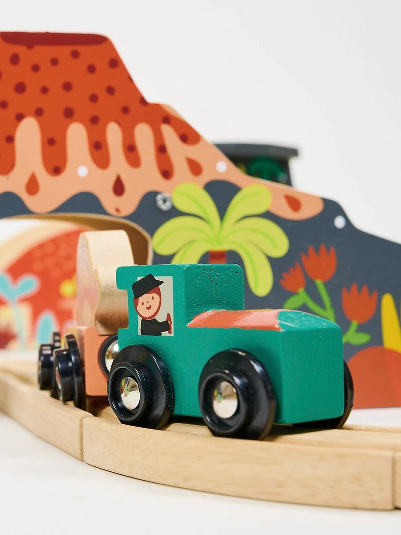 Lost World Dinosaur Railway Set