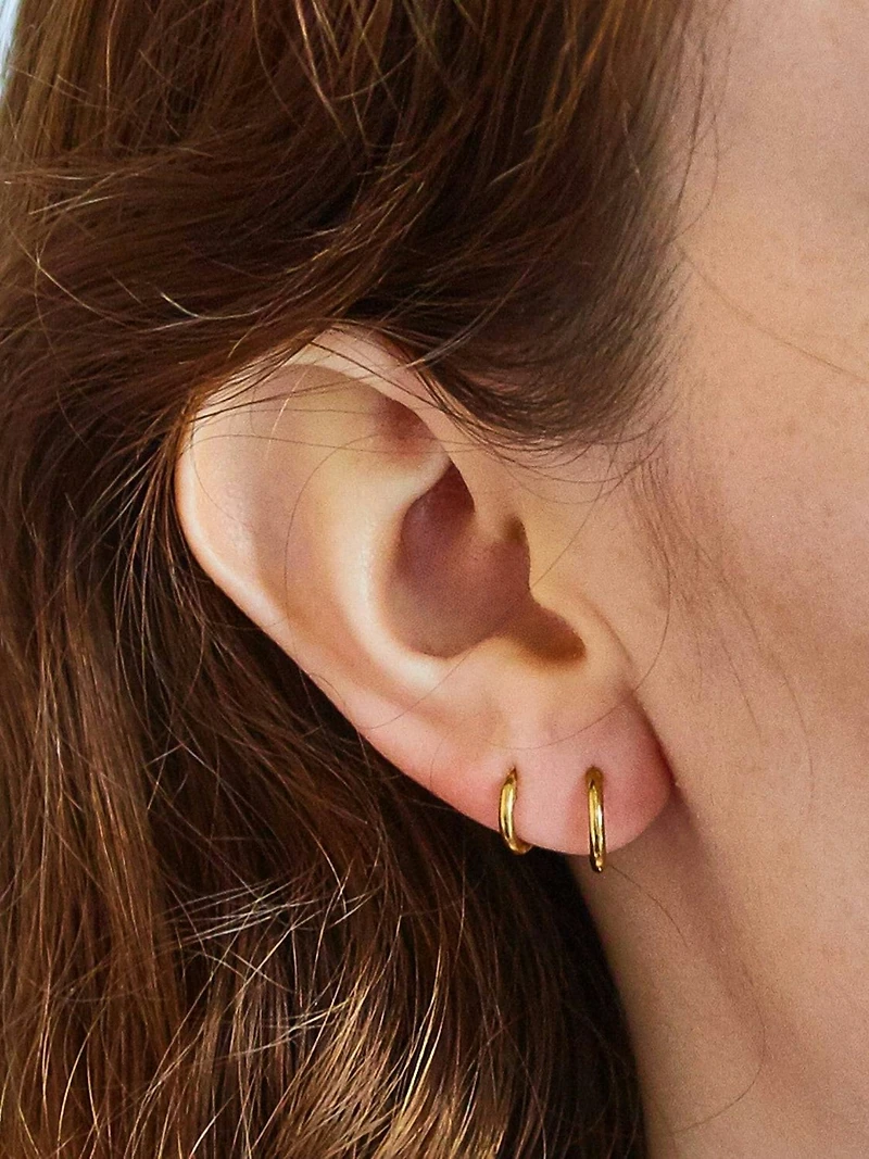 Admiral Row Mini Hoop Earrings Double Pack