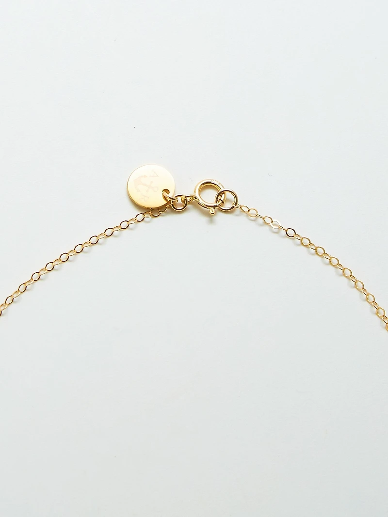 Admiral Row Gold Crescent Moon Necklace