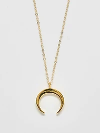 Admiral Row Gold Crescent Moon Necklace