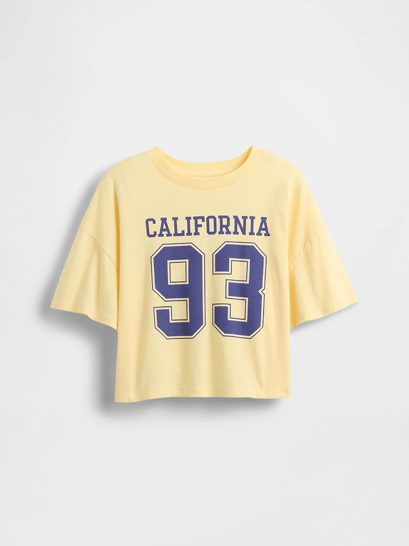 Kids Oversized State Graphic T-Shirt