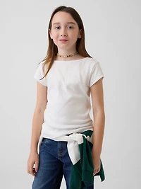 Kids Cap-Sleeve Fitted T-Shirt