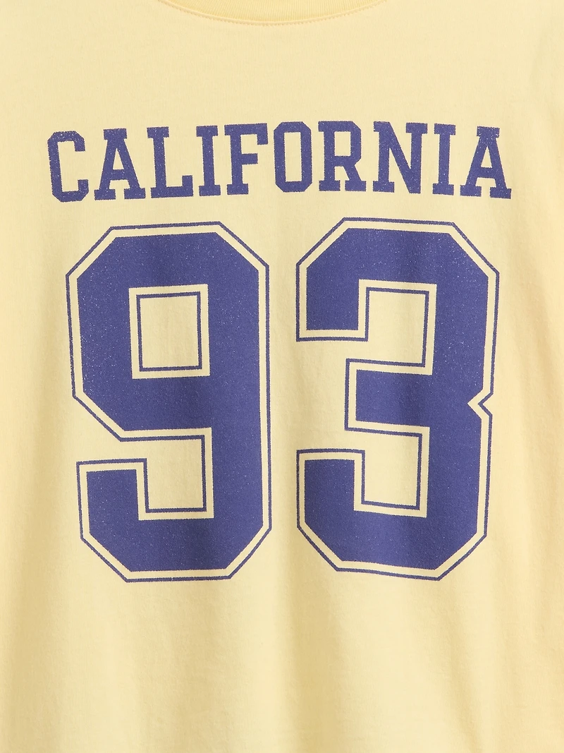 Kids Oversized State Graphic T-Shirt