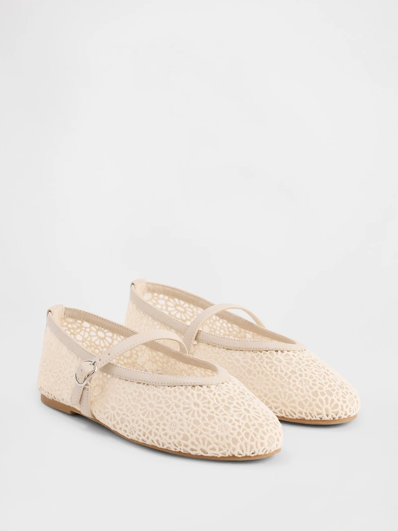 Kids Crochet Mary Jane Flats