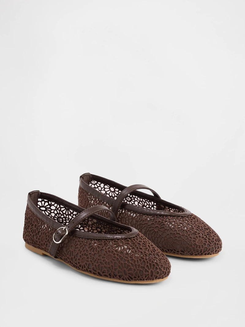 Kids Crochet Mary Jane Flats