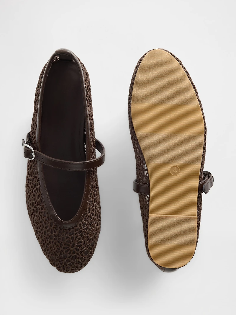 Kids Crochet Mary Jane Flats