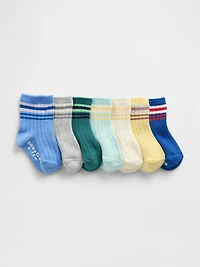 Toddler Stripe Socks (7-Pack)