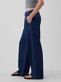 365 Low Rise Denim Pleated Trousers