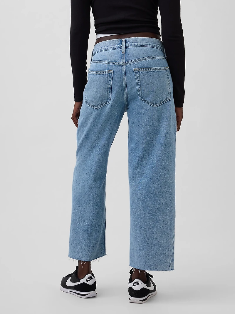 Low Slung Relaxed Crop Jeans