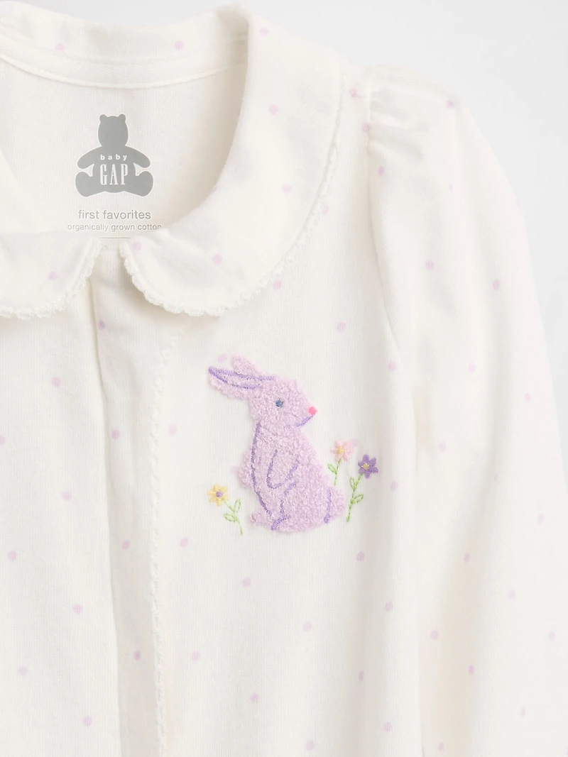 Baby First Favorites Organic Cotton Footed One-Piece