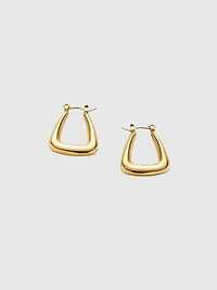Admiral Row Gold Triangle Hoop Earrings