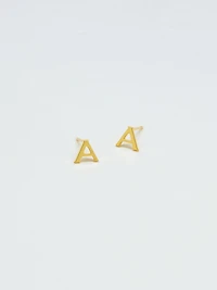 Admiral Row Gold Initial Earrings