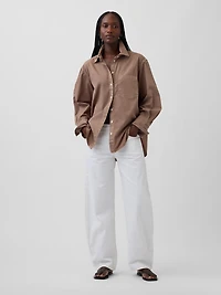 Organic Cotton Poplin Big Shirt