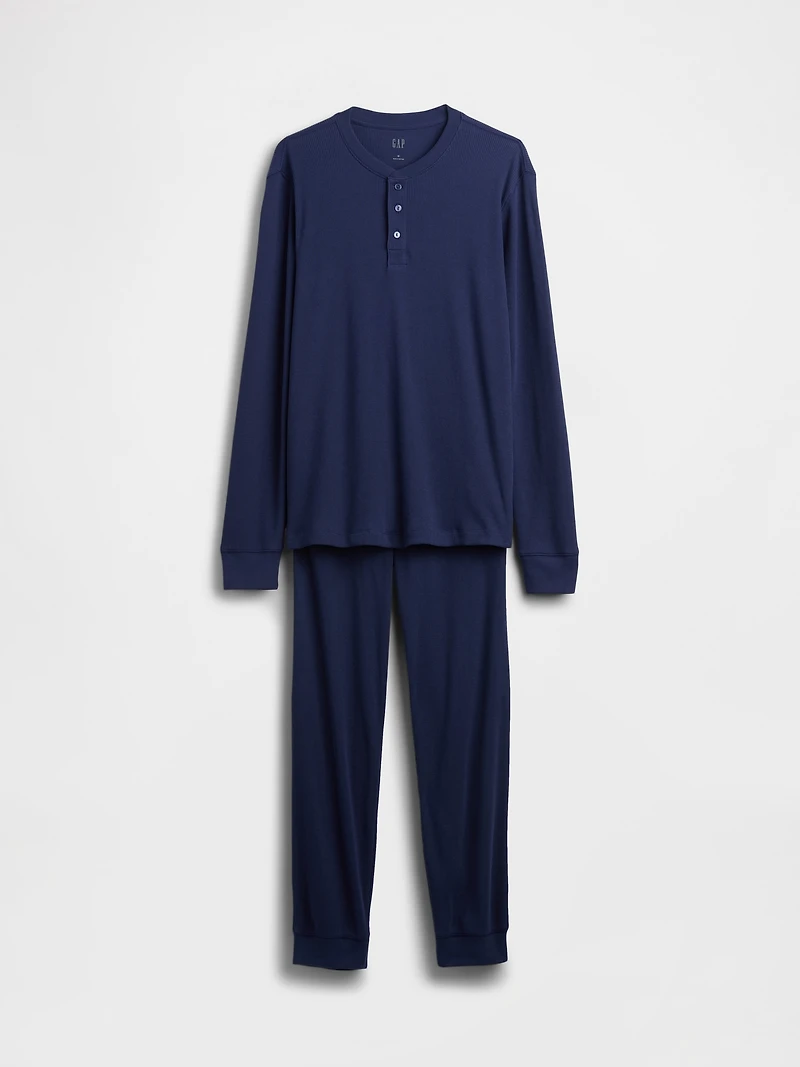 Waffle Henley PJ Set