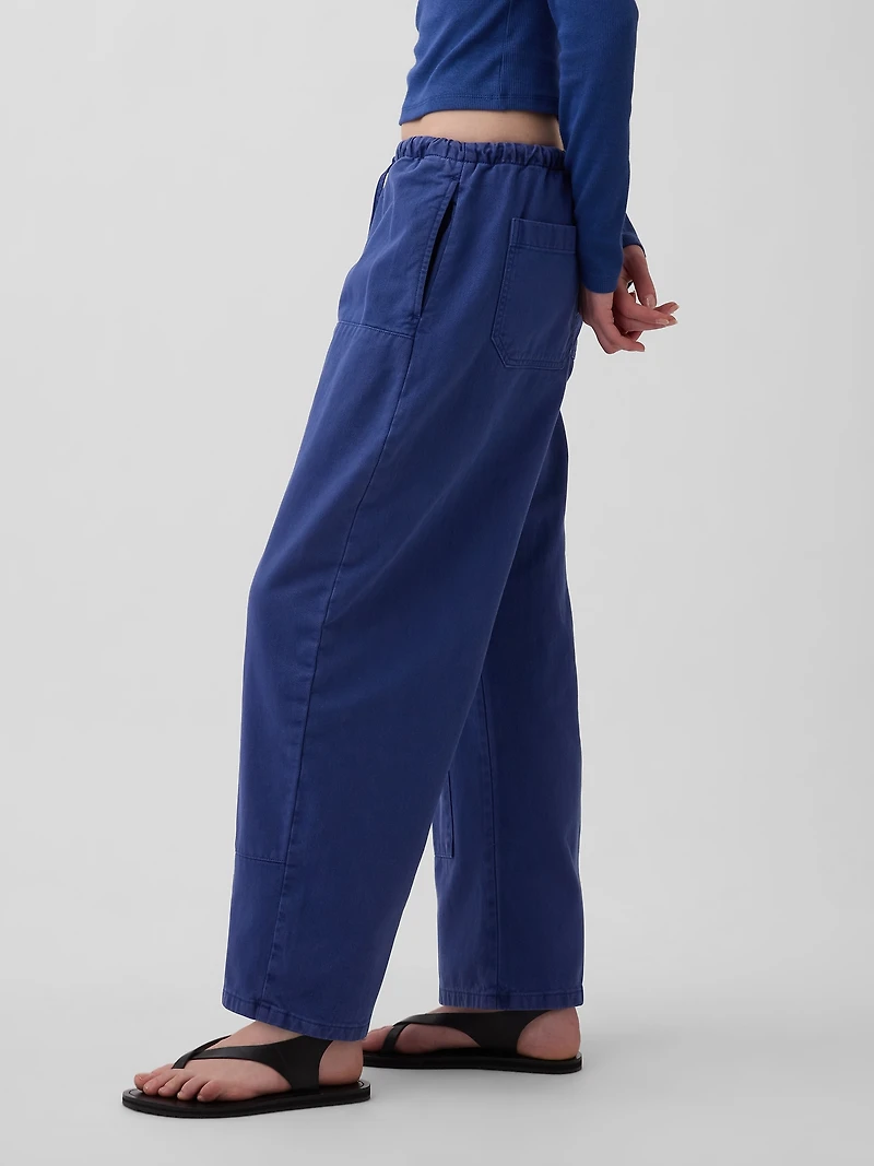 Easy Double-Knee Barrel Pants