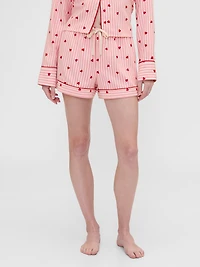 Gap × Summer Fridays Flannel Hearts PJ Boxer Shorts