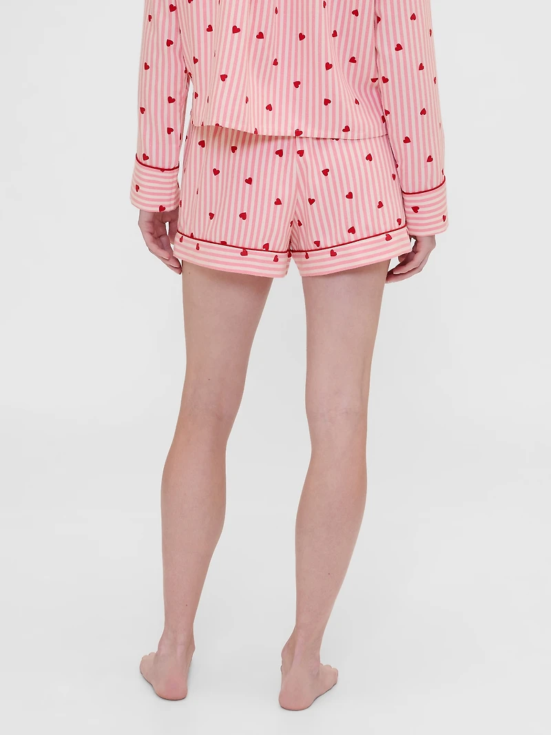 Gap × Summer Fridays Flannel Hearts PJ Boxer Shorts