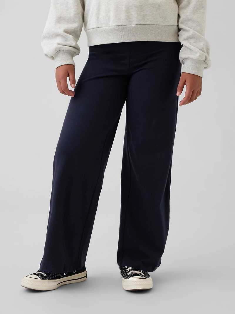 Kids Wide-Leg Foldover Leggings