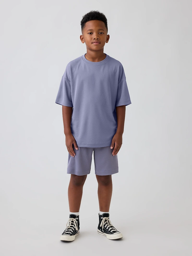 Kids GapFit Tech Recycled Mesh T-Shirt