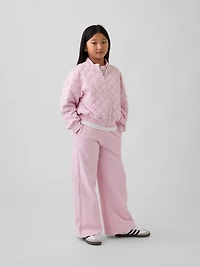 Kids Oversized Quilted Zip Jacket