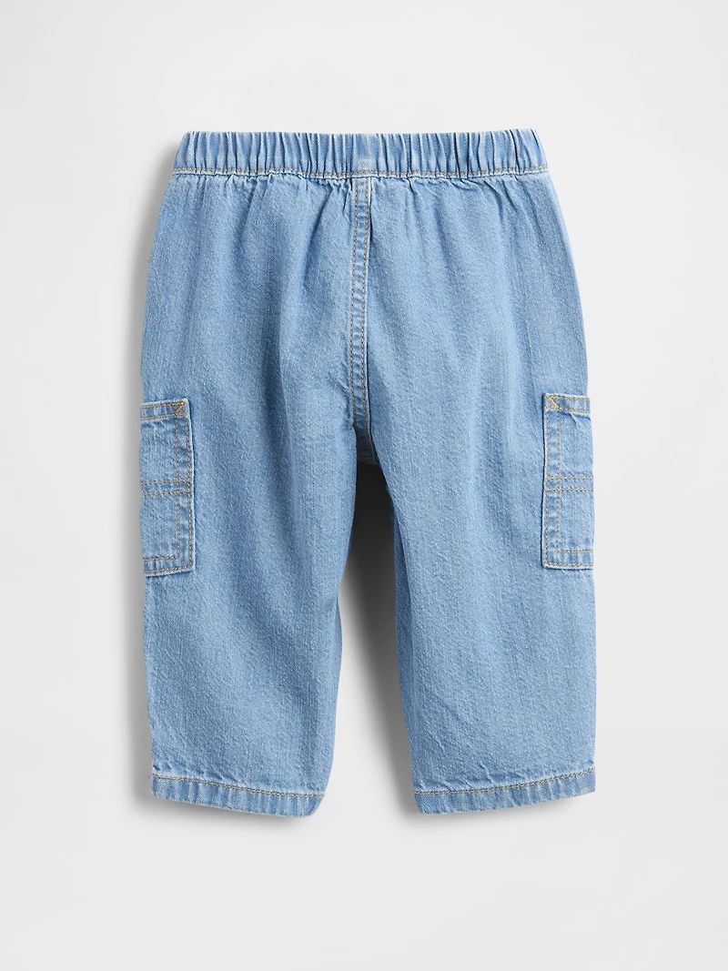 Baby Pull-On Barrel Cargo Jeans