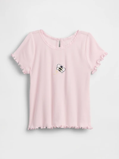 Baby & Toddler Embroidered Rib T-Shirt
