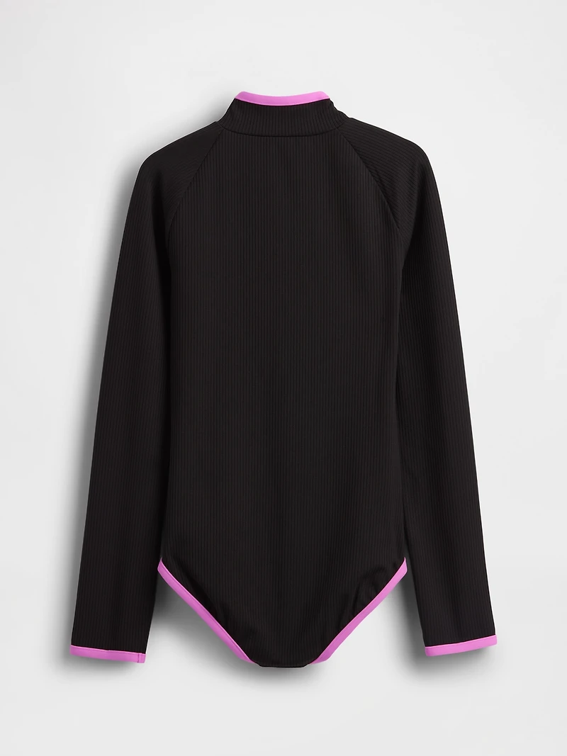 Kids Rash Guard One-Piece Swimsuit