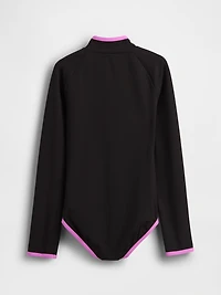 Kids Rash Guard One-Piece Swimsuit