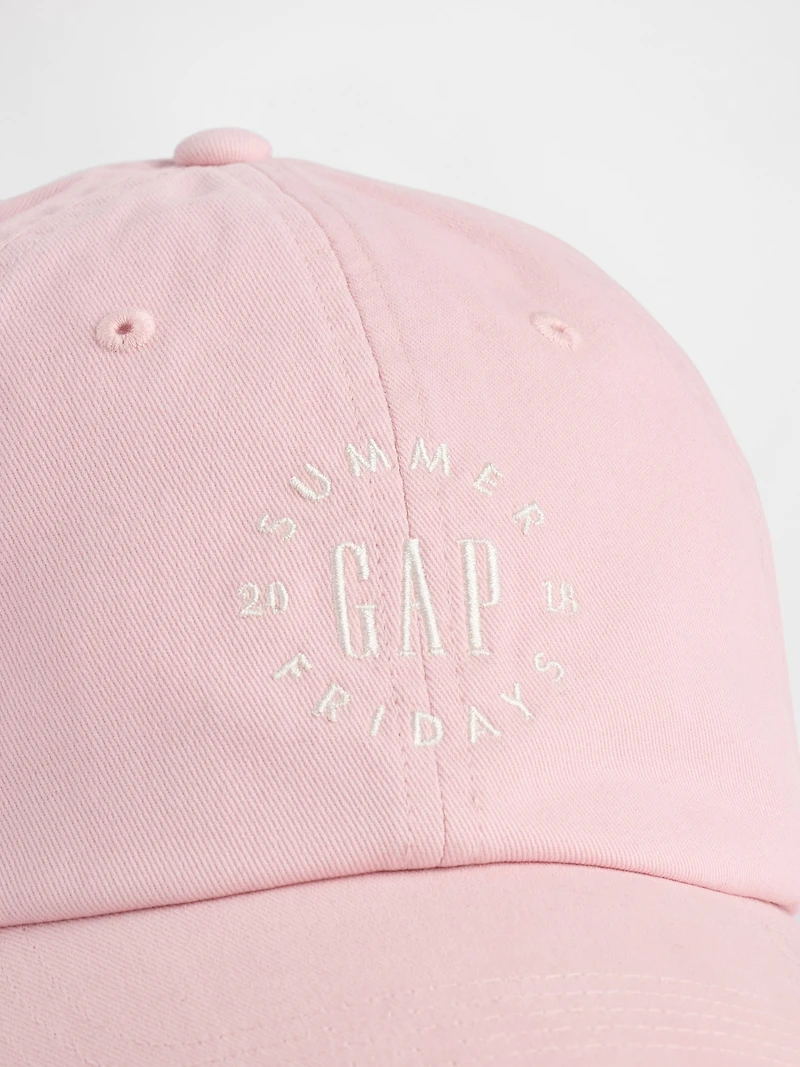 Gap × Summer Fridays Organic Cotton Logo Baseball Hat