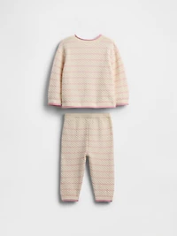 Baby Crochet Sweater Outfit Set