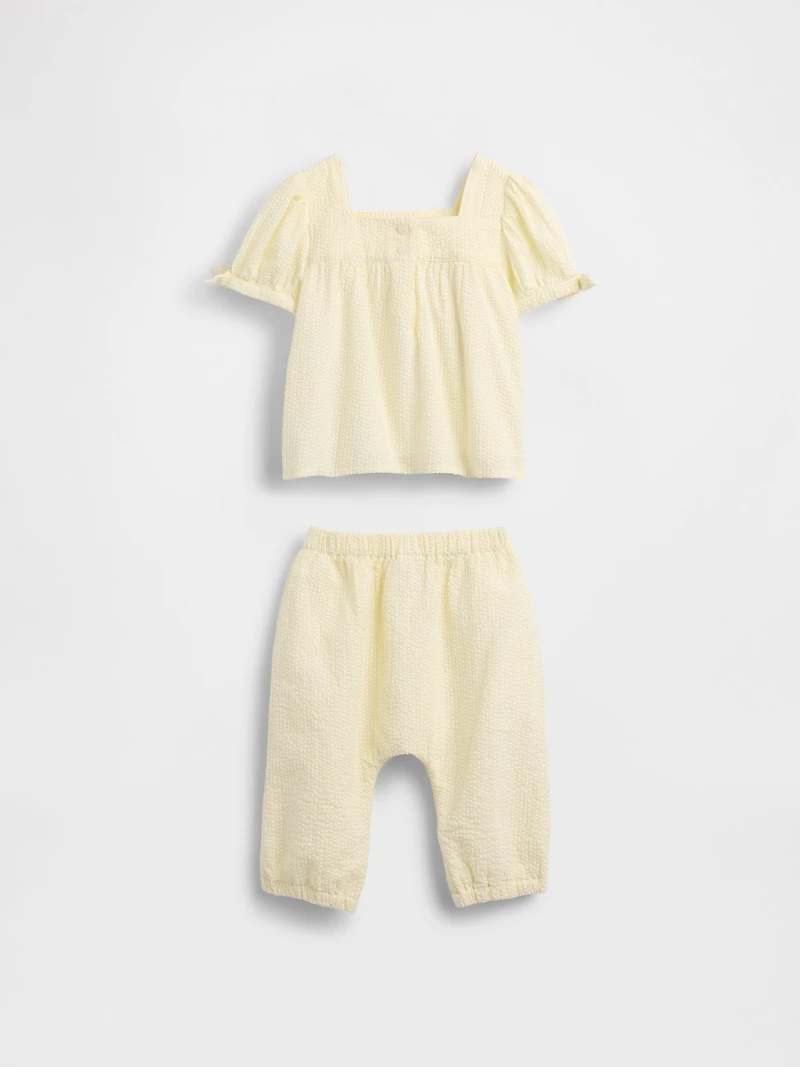 Baby Seersucker Outfit Set