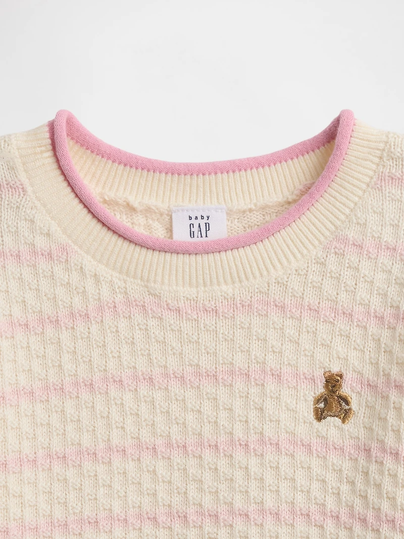 Baby Crochet Sweater Outfit Set