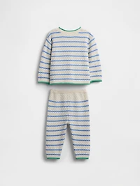 Baby Crochet Sweater Outfit Set