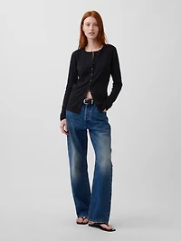 Modern Wide Rib Cardigan