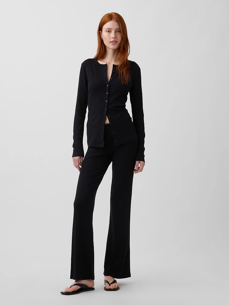 Modern Wide Rib Cardigan